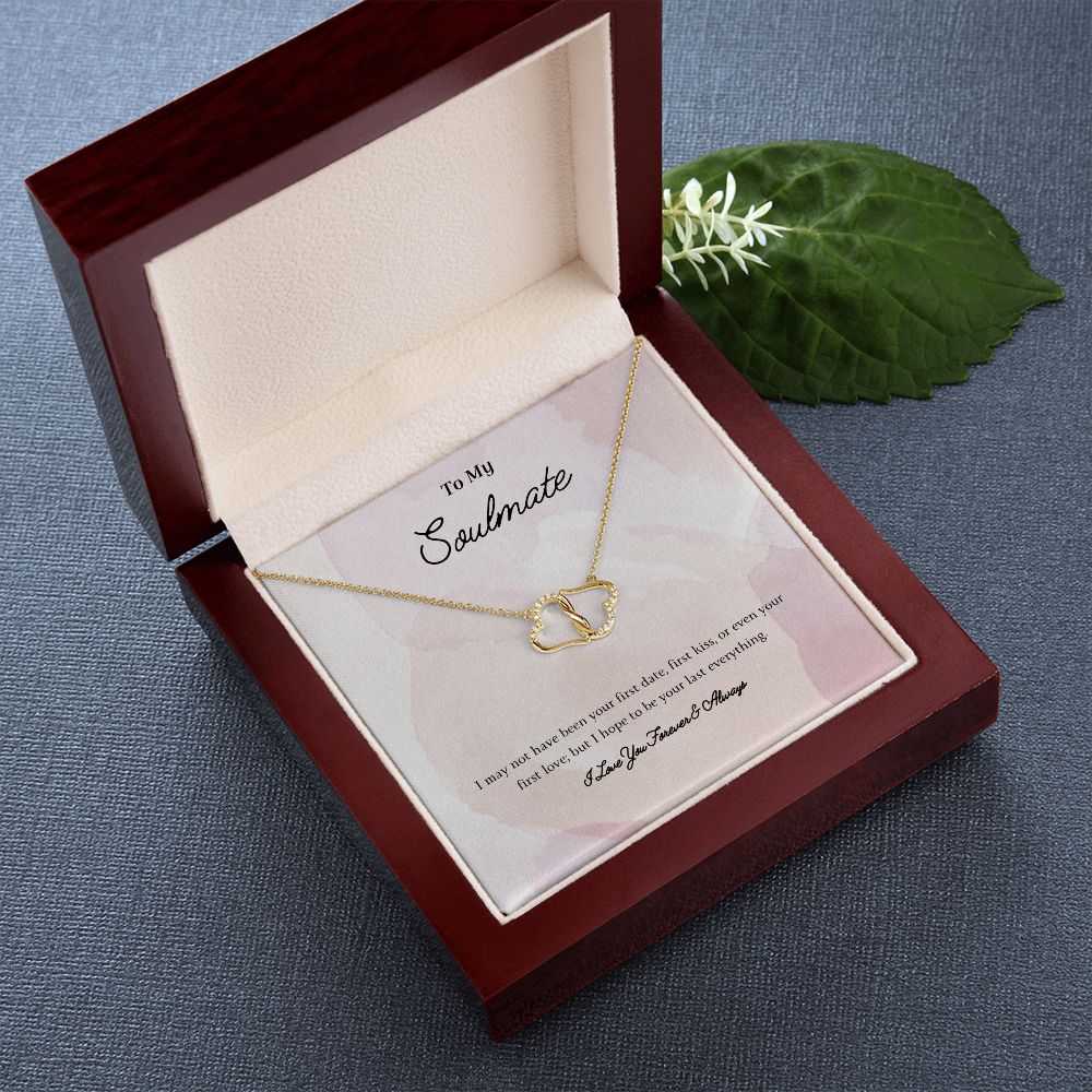 My Soulmate Solid Gold Everlasting Love Necklace w/ Message Card