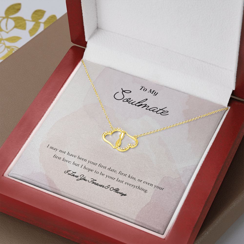 My Soulmate Solid Gold Everlasting Love Necklace w/ Message Card