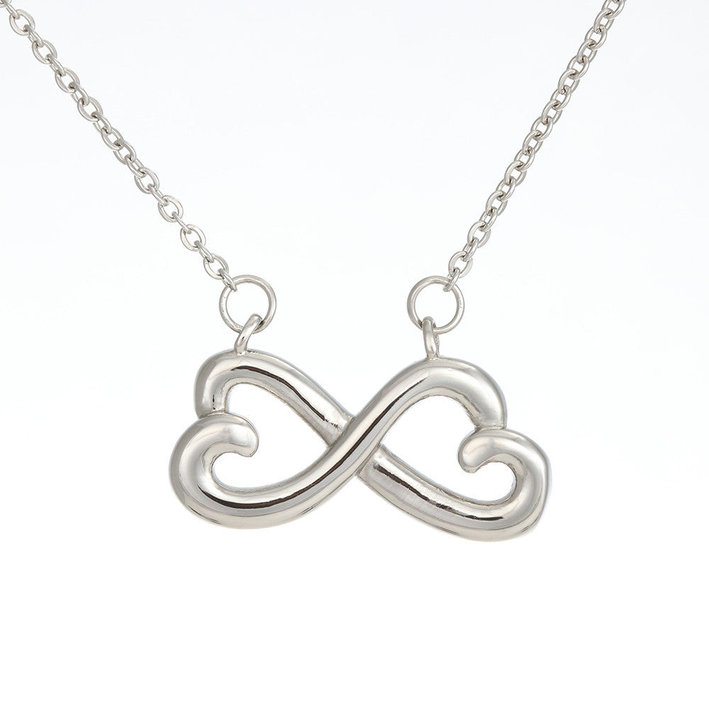 Unconditional Love Hearts Pendant Necklace Dad to Daughter