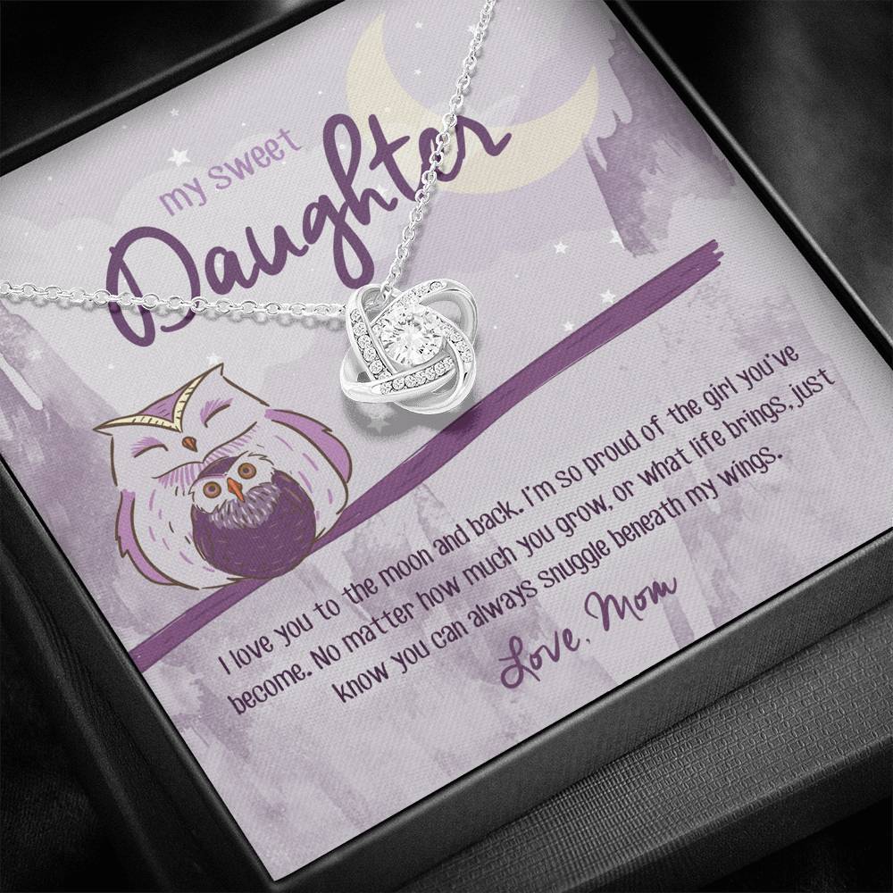 True Love's Knot Pendant Necklace - Mom to Daughter
